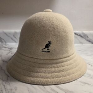 Kangol Cream Bucket Hat - I'VE LOST MY  MIND - Rare Edition, Size M
